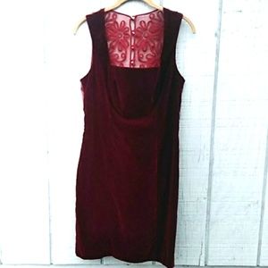 Vintage Dresses - Stunning Burgundy Retro Vintage Dress Size 10 Vintage Dresses - Stunning Burgundy Retro Vintage Dress Size 10